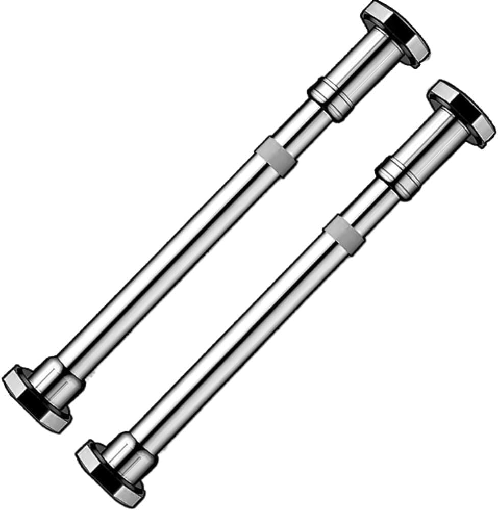 Patas Ajustables, Soporte para Lavabo empotrable sin Necesidad de taladrar, Varilla de Soporte de Acero Inoxidable.