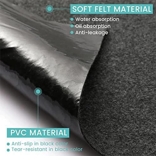 Lot de 6 tapis de sol de toilette absorbants et antidérapants en U pour salle de bain - 7