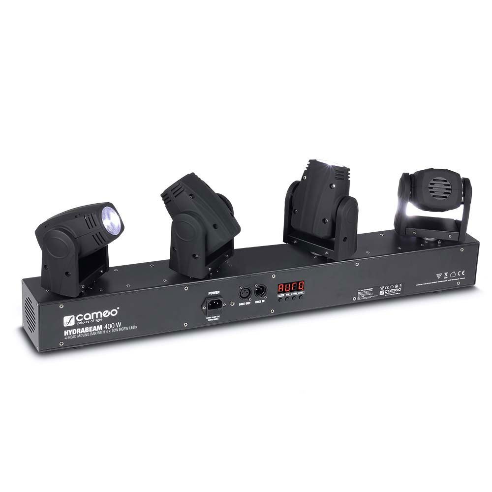 Cameo HYDRABEAM 400 RGBW - Impianto di illuminazione con 4 proiettori a testa mobile ultraveloci dotati di Quad-LED RGBW CREE da 10 W