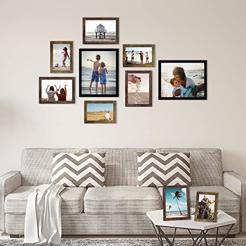 Liphisfun Picture Frames Collage Wall Decor 10 Pack Gallery Wall Frame Set With Multi Sizes 4X6 5X7 8X10 Farmhouse Picture Photo Frames Collage For Wall Or Tabletop Display In 3 Different Finishes #TOP1