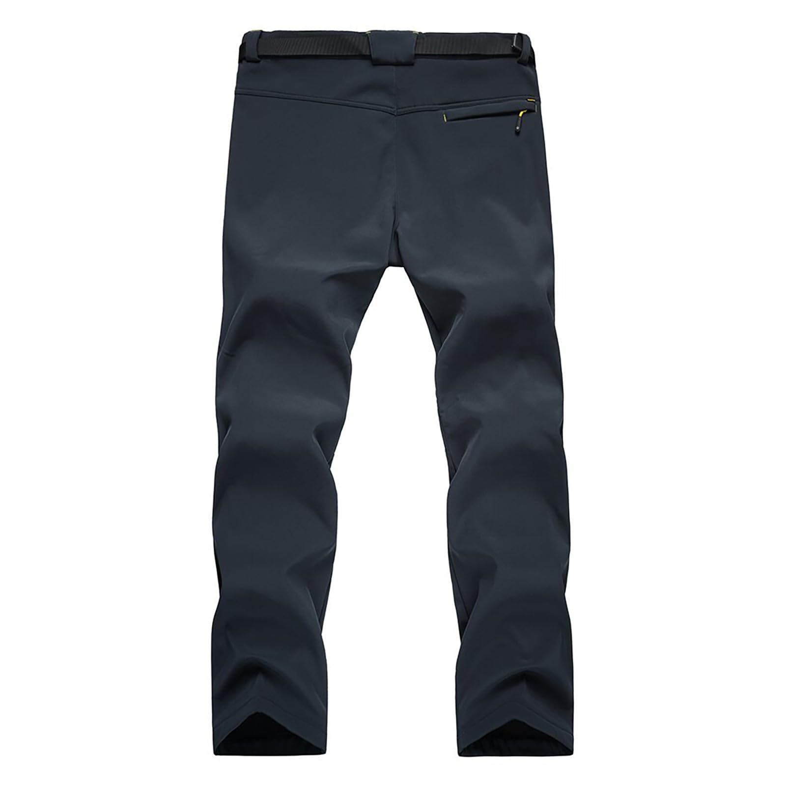 Pantalones térmicos con forro polar para hombre, de pana, con cintura elástica, pantalones de invierno para hombre (gris, M)