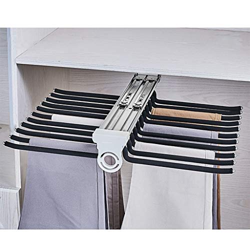 Cintres Pantalons Hanger Rangement Dressing Porte Porte Pantalons Extractible for Rangement Dressing Coulissant Pantalons Organisateurs Vêtements Serviette Écharpe Tie Rack