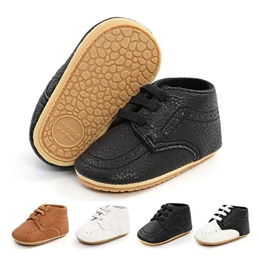 Meckior Mocassins infantis para bebês meninos meninas clássico couro PU casamento Brogue infantil Oxford sapatos sociais primeiros passos caminhada sapato de berço preguiçoso, B01/Preto com elástico,