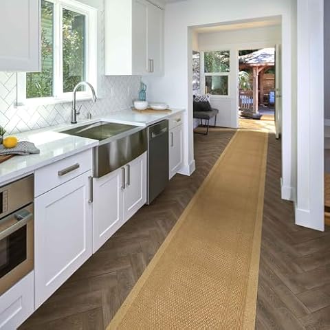 runrug Hallway Non-Slip Runner Rug Cover