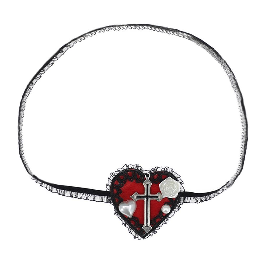 Frotox Heart Eye Patch Gothics Eye Mask Gothics Eye Patch Lolit Eye Mask Single Eye Mask Lolit Eye Patch Cosplay Eye Patch Heart Eye Patch