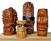 BarConic Tiki Mugs Drinkware Package 1 - Set of 4