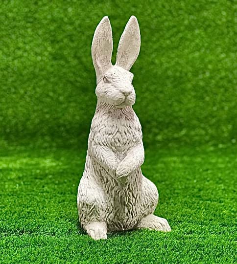 Amazon.com: Standing Massive Rabbit Statue Concrete Bunny Figurine ...