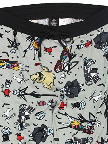 Disney Nightmare Before Christmas Mens Holiday Jogger Lounge Pajama Pant (Medium, Grey) #TOP4