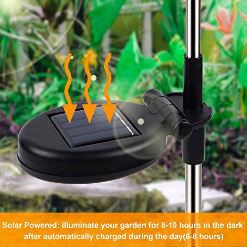 Maggift 6 Pack Outdoor Solar Figurine Lights, Solar Powered Garden Stake Light, Color Changing Led Landscape Lighting, Sparkling Star Flower Hummingbird Butterfly Dragonfly Bee For Patio Yard Pathway #TOP5