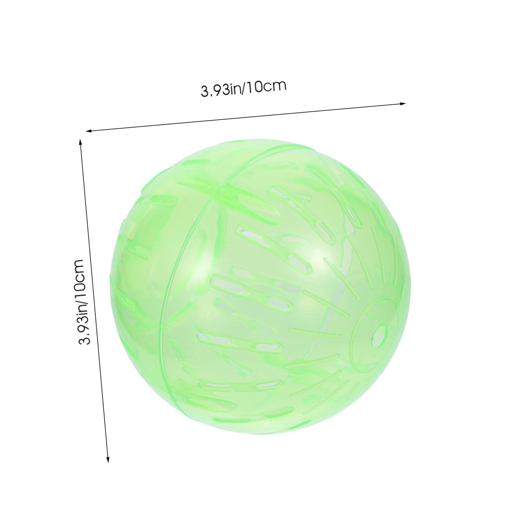Happyyami Green 10cm Hamster Running Ball Small Pet Running Ball Encourage Exercise Interactive Playtime