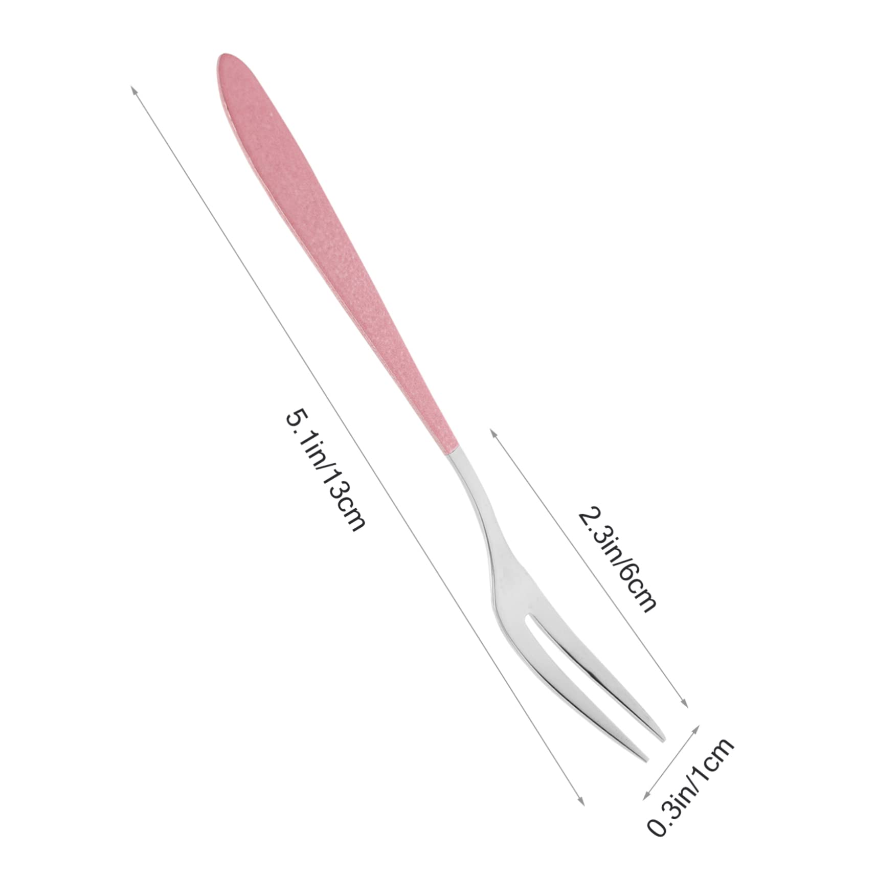 Cabilock 6Pcs Dessert Forks Ergonomic Tableware for Fruits Appetizers and Cupcakes Stylish Dining Experience