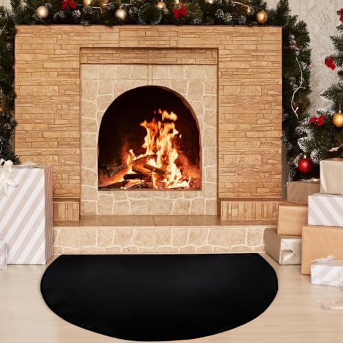 Placa Protección Cristal Para Estufa Leña 60 Cm - Vidrio Templado, Resistente 620°C - Color Marrón