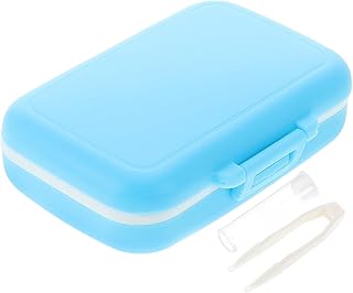 UTHCLO caja de recogida de lanugo diente cabello bebe personalizado memoria pequeño para cofre del recuerdo recién nacido cajas de recuerdos el plastico Azul