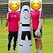 Soccer Inflatable Dummy SID | Goalkeeper Defender Training | Football Practice Tumbler Mannequin Shield | Dummies for Free Kicks, Dribbling Wall Passing Drills