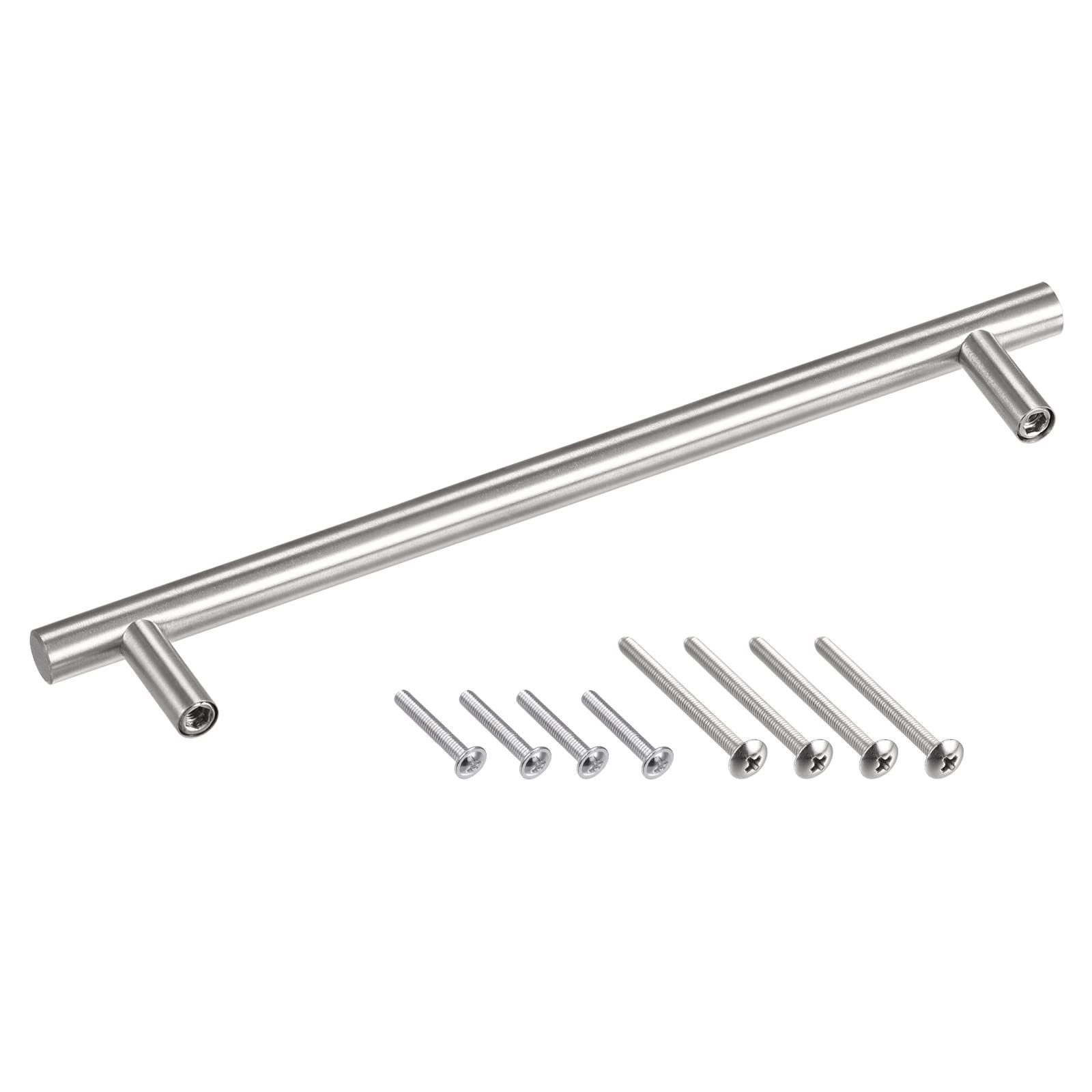 METALLIXITY T Bar Pull Handle (160mm/6.3'') Hole Center Distance, (10mm/0.39'') Dia, Stainless Steel Cabinetry Pulls