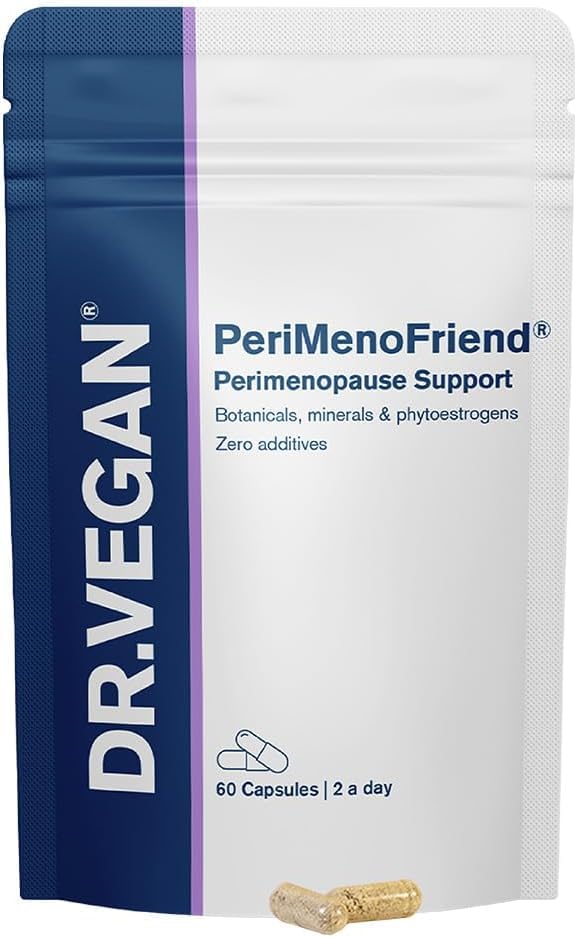 DR.VEGAN PeriMenoFriend | Perimenopause Supplement for Women | Includes Red Clover Sea Buckthorn Berry Wild Yam Maca Root & Ashwagandha | 60 Vegan Capsules | 2-A-Day