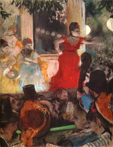 Tableaux Peinture sur Toile Degas Café-concert 60x90cm pour déco de chambre