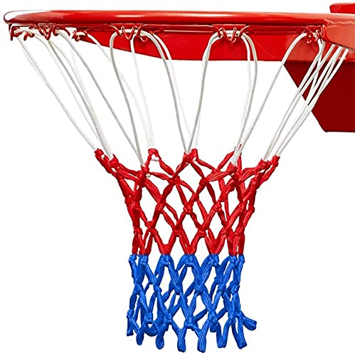 2 Pcs Basketball Replacement Net Heavy Duty Weatherproof Basketball Net Premium Polyester Net for Basketball Hoop, for Standard Hoop with 12 Rings, for Indoor, Outdoor (55cm)