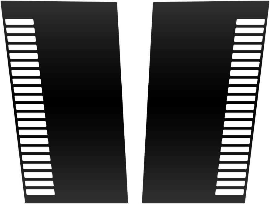 Matte Black Vinyl Hood Decal Kit - Vents Design - Compatible with Jeep 84-01 Cherokee XJ & 86-92 Comanche MJ