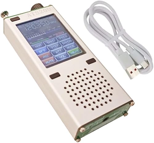 Miniatura 5 de ATC200 Radio SSB portátil de todas las bandas con recepción de banda de aviación SI4732 Pantalla táctil de 2.4 pulgadas Caja de aleación de aluminio