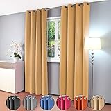 Gräfenstayn Alana térmica de 209 - Cortina con Ojales, 135 x 245