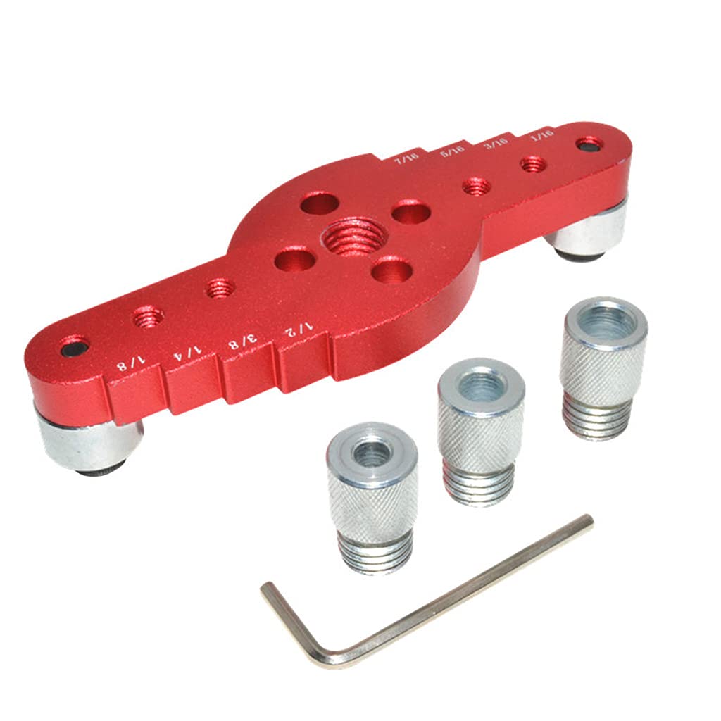 Professional Center Locator Center Dowel Jig Hole 6-10mm Guide Kit Aluminum Alloy Woodworking Tool