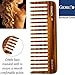 Giorgio G49 Large 5.75 Inch Hair Detangling Comb, Wide Teeth for Thick Curly Wavy Hair. Long Hair Detangler Comb For Wet and Dry. Handmade of Cellulose, Saw-Cut, Hand Polished, Tortoise Shell 2 Pack