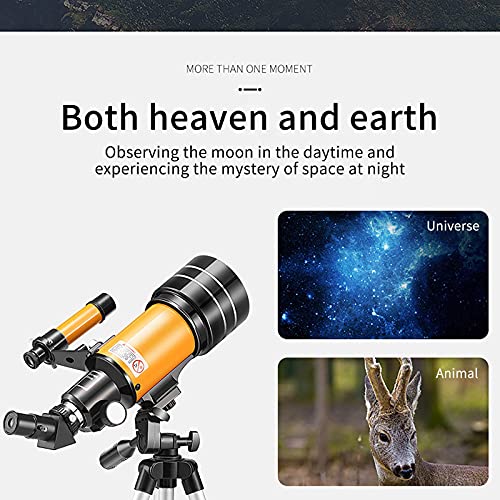 Telescopio Astronómico Refractor 76 mm con Trípode Ajustable miniatura 2