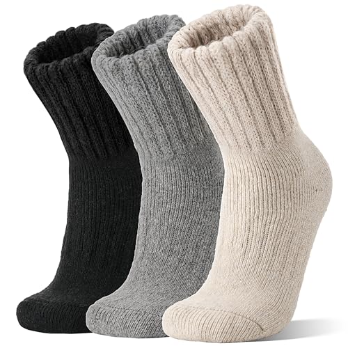 Sandsuced Merino Wolle Socken für Damen Herren Warme...