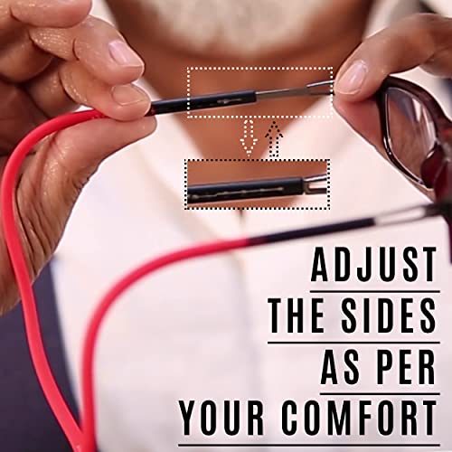 Image of EYEWEAR Magnetic Detachable Square Spectacles for Men & Women | Medium Size | Zero Power | Dummy Lens | Trendy Design, Comfortable Fit