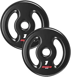 Rmg8 Fit - PAR ANILHA 1KG EMBORRACHADA PRETO