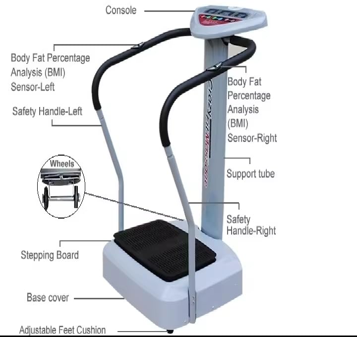 DR BWC Crazy Fit Massager for Full Body Workout Vibration and Fitness Platform White DR BWC Crazy Fit Massager for Full Body Workout Vibration and Fitness Platform White