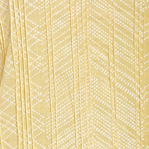 Image of Fabindia Women Cotton Pintuck Hand Block Printed Long Kurta White