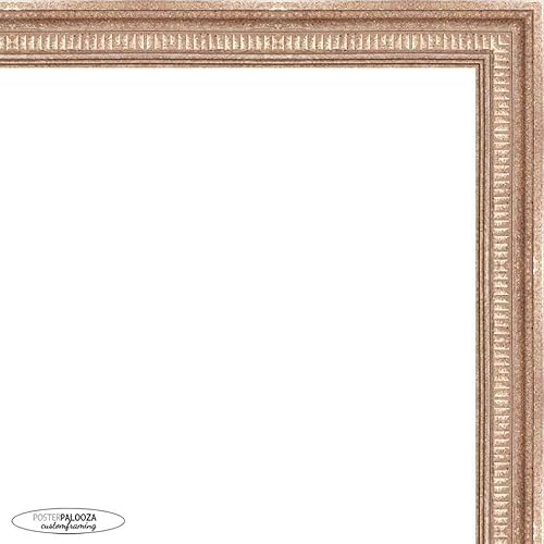 Miniatura 2 de Poster Palooza 24x40 Traditional Antique Silver Complete Wood Picture Frame with UV Acrylic, Backing, & Hardware