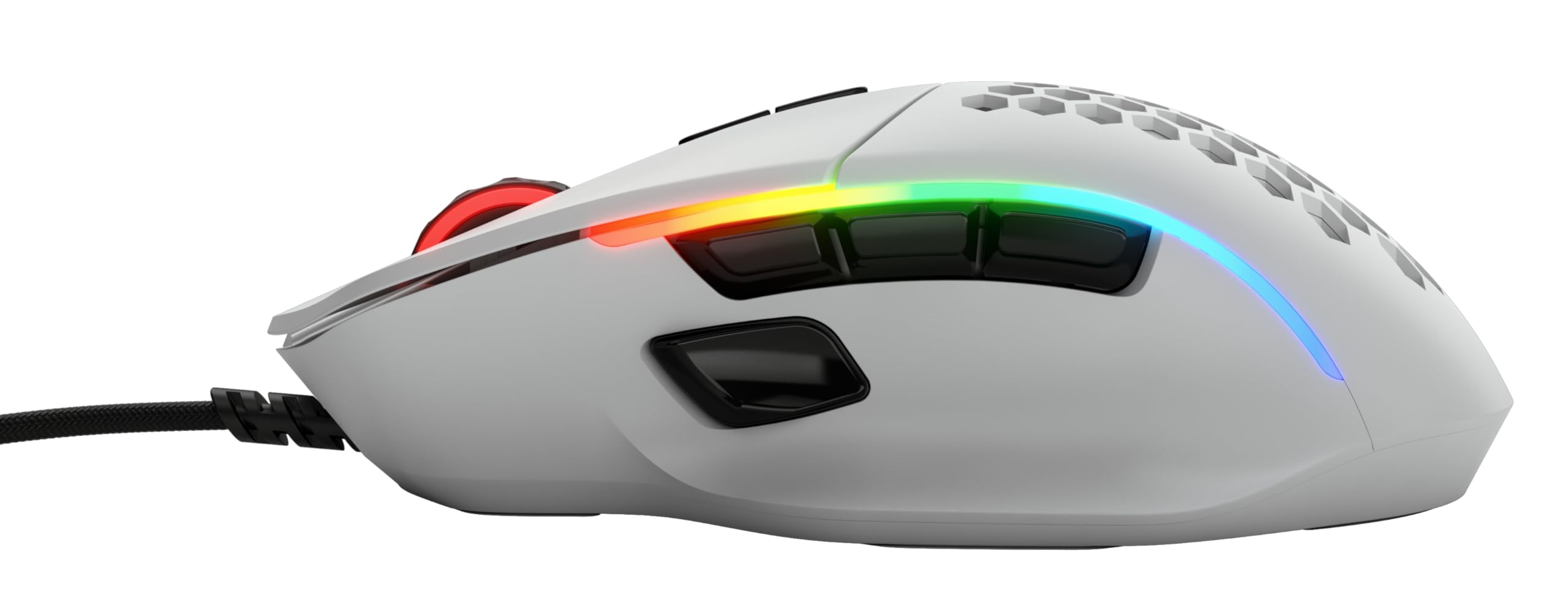 Glorious Gaming Model O 2 Draadloze Gaming Muis - Hybride 2.4GHz & Bluetooth Draadloos, 68g Superlicht, Lange Batterijduur, 26k BAMF 2.0 Sensor, RGB, Ambidexter, 6 Knoppen, PTFE Voetjes - Wit