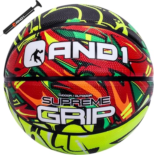AND1 Supreme Grip Rubber Basketball: Official...
