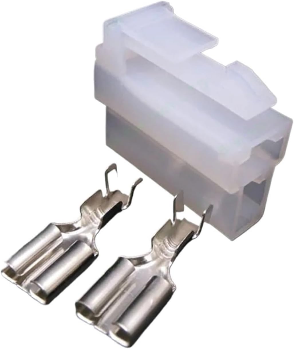 2Pin 6.3mm Automotive Fuel Pump Connector Plug DJ7022B-6.3-21(100 PCS)