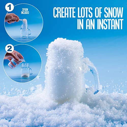 Instant Snow Powder - Makes 10 Gallons Of Fake Snow - Perfect For Winter Decoration, Village Displays, Holiday And Winter Crafts And Artificial Snow Play #TOP2