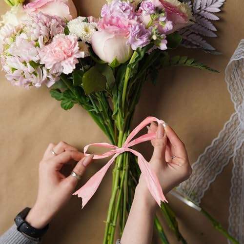 Image of 218 Yards Raffia Paper Craft Ribbon Packing Paper Twine, 1 /4 Inch by 218 Yards