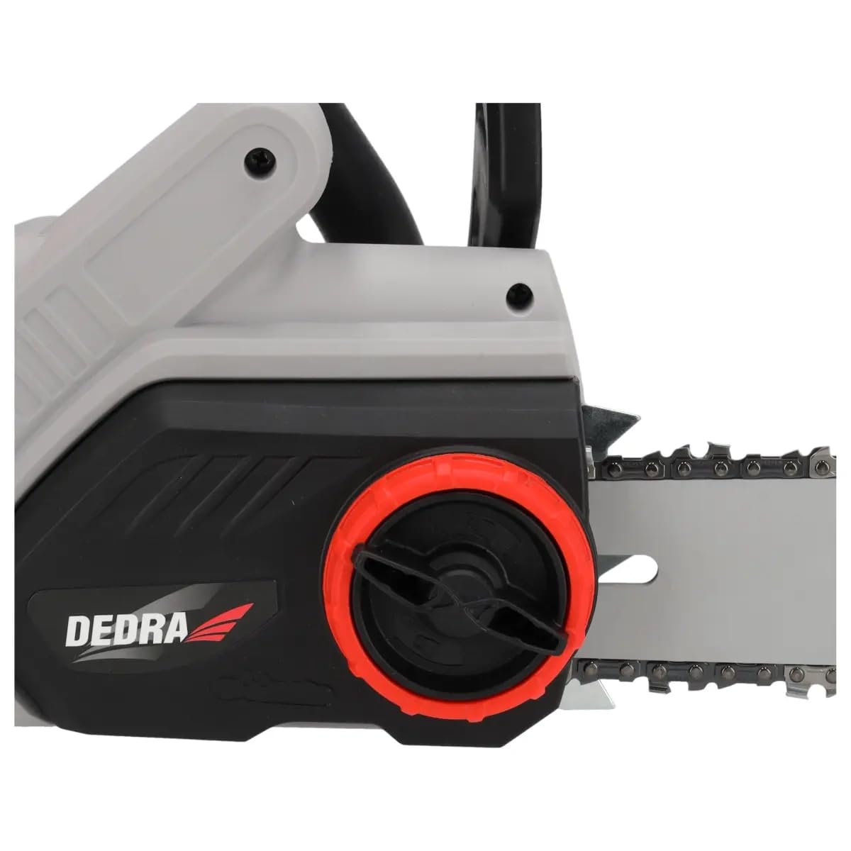Dedra DED8702 – pilarka łańcuchowa elektryczna 2400 W, prowadnica 40 cm, łańcuch Oregon, automatyczne smarowanie, beznarzędziowe napinanie, hamulec bezpieczeństwa