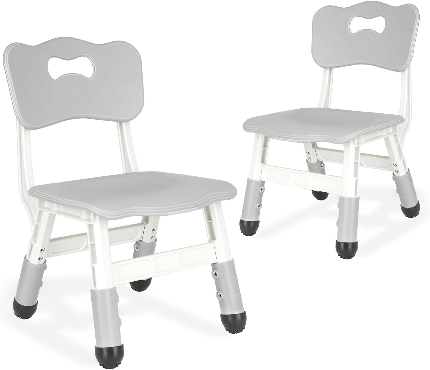Kids Chair Adjustable Height Children Chairs Suitable for Children Age 2-8 with Foot Covers for Home Classroom Kindergarten and Children's venues Two-Pack
