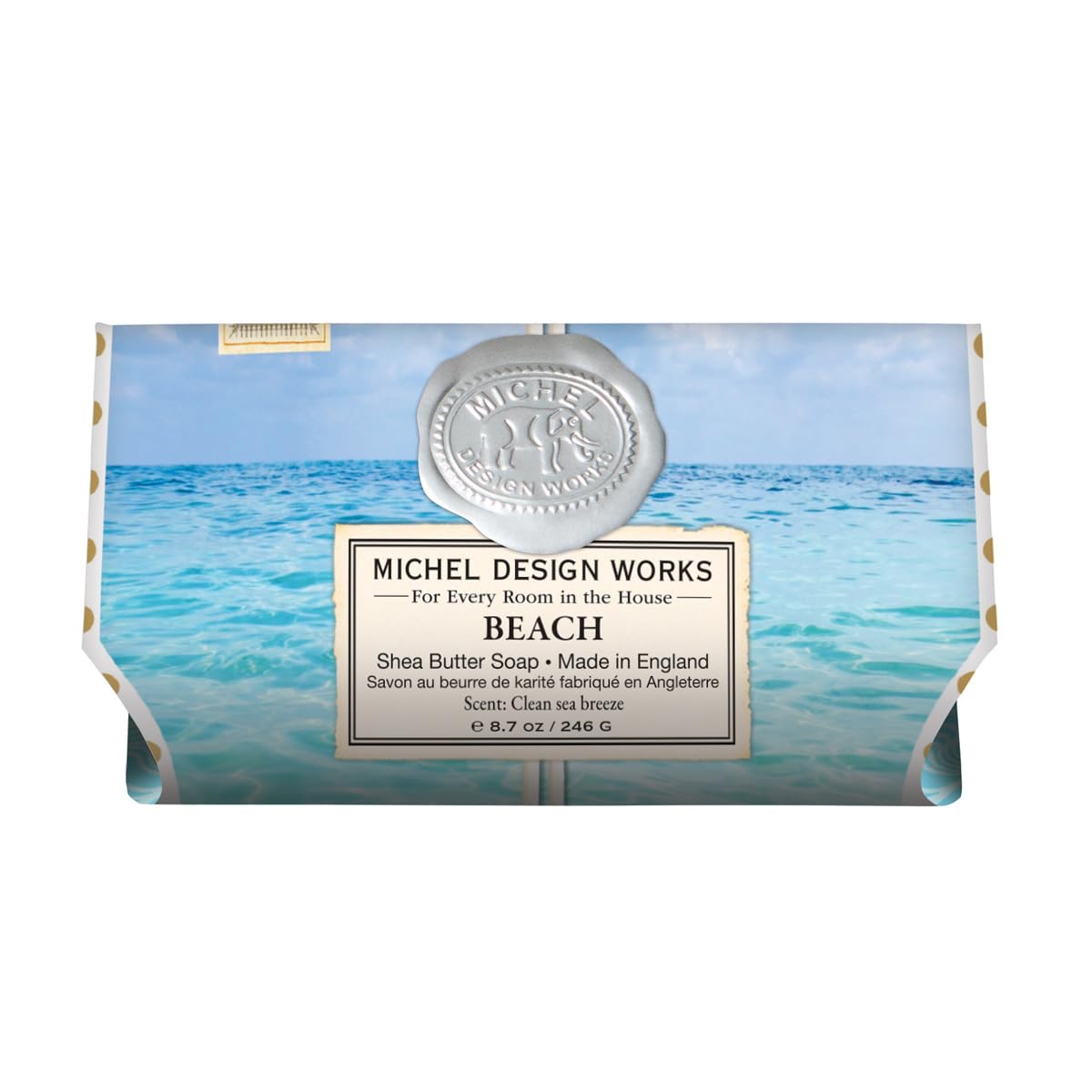 Michel Design Works Large Bath Soap Bar, Beach