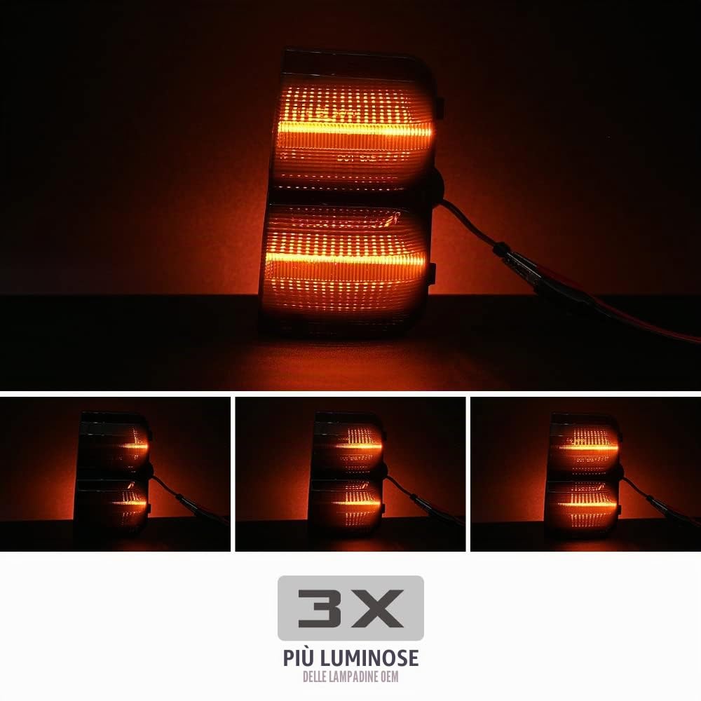 Luce LED per specchietto laterale indicatore di direzione per Fiat Ducato per Peug.eot Boxer per Citr.oen Jumper Relè Mk3 Retrovisore Lampeggiatore Ripetitore Illuminazione