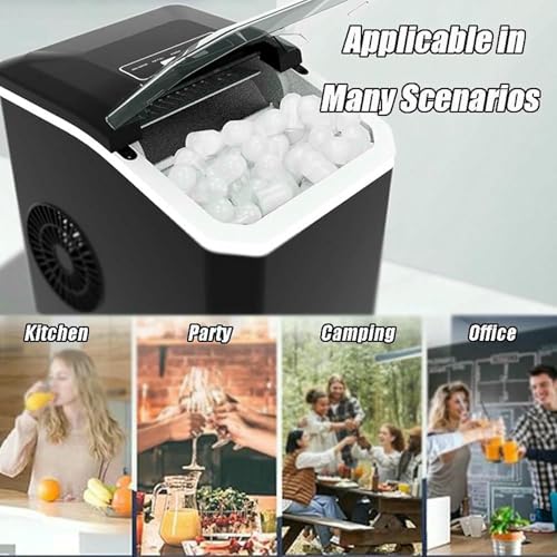 Fabricadora de hielo portátil de encimera, 26 lbs/24h miniatura 6