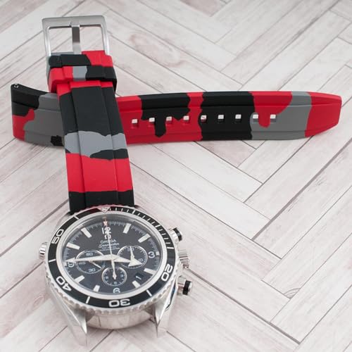 Image of StrapHabit Quick Release Rubber Watch Strap Band FKM 20mm 22mm 24mm