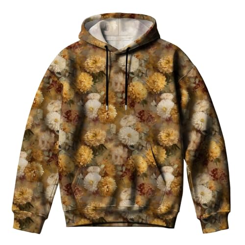 Sudaderas con capucha cómodas de algodón para hombre con bolsillo delantero 5