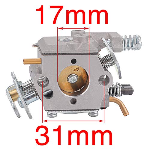 Harbot Carburetor Gasket Fuel Line Pimer Bulb Air Filter for Poulan 2150LE Predator 2155 2175 2350 2375 2375LE 2450 2550 2550LE 2550SE 262 PP210 PP260 PPB1838LE S1634 Snapper S1838 SM4018 Chainsaw