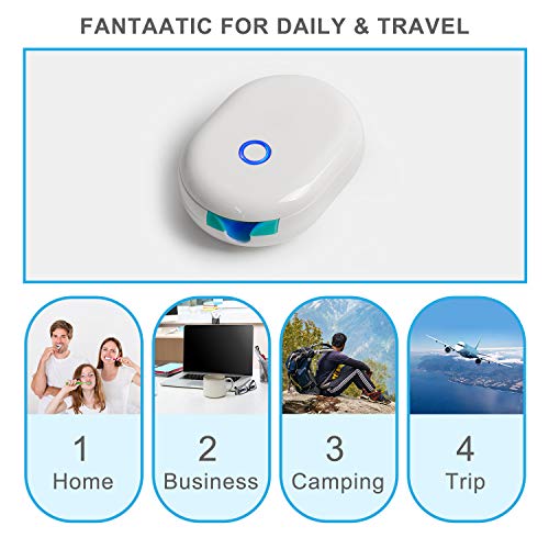 TAISHAN UV Sanitizer Toothbrush Case,Rechargeable Portable Mini Travel Toothbrush Holder,Fits All Toothbrushes for Both Electric and Manual Toothbrushes,Safety Feature, for Home and Travel
