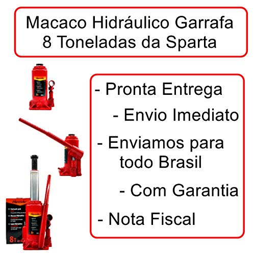Macaco Hidráulico Tipo Garrafa 8 Toneladas-SPARTA-50324