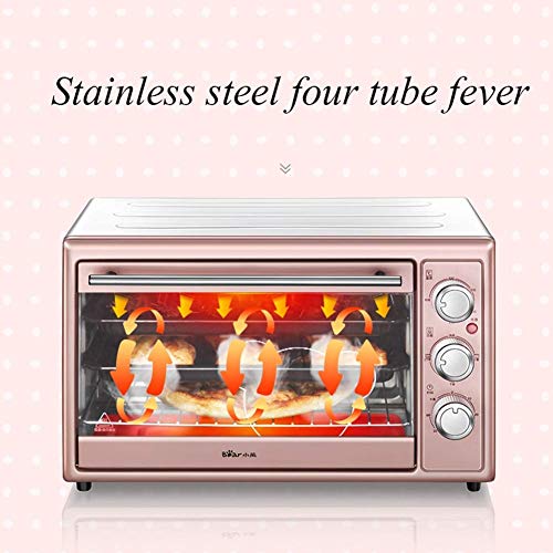 Oven electrisch Toaster, Huishoudelijke Multi-Function Mini Oven 30L Inclusief gegrilde Net, bakplaat, kruimellade en Tray Holder, 1600W - Afbeelding 3